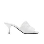 Prada Quilted Nappa Leather Heeled Sandals White 1Xx583 038 F0009 F B065