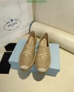 Prada Linen Espadrilles Beige - Image 2