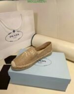 Prada Linen Espadrilles Beige - Image 6