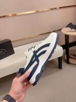 Prada Sport Sneaker Curved Line Blue And Beige - Image 5