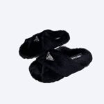 Prada Petal Black Terrycloth Sippers
