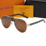 Louis Vuitton Logo Embroidered Brown Monogram Sunglasses - Image 2
