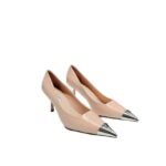 Prada Brushed Leather Pumps Pink