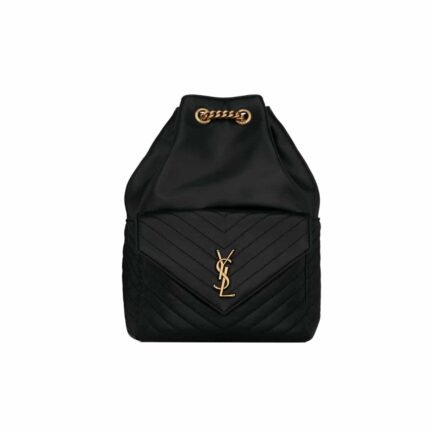 Saint Laurent Joe Backpack In Black Gold 29Cm 6726091El071000