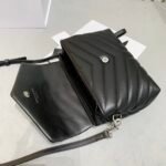 Saint Laurent Loulou Toy Strap Bag In Quilted Y Leather Black 678401Dv7061000 - Image 3