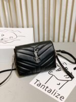 Saint Laurent Loulou Toy Strap Bag In Quilted Y Leather Black 678401Dv7061000 - Image 8
