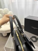 Saint Laurent Uptown Medium Leather Tote Bag Black 31Cm 6365430Sx0J1000 - Image 8