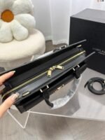 Saint Laurent Uptown Medium Leather Tote Bag Black 31Cm 6365430Sx0J1000 - Image 5