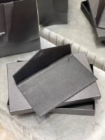 Saint Laurent Uptown Pouch In Grain De Poudre Leather Black 27Cm 5657391Gf0J1000 - Image 3