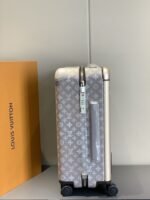 Louis Vuitton Horizon 55 Suitcase Mahina Perforated Calfskin Leather Gray 55Cm M10282 - Image 5