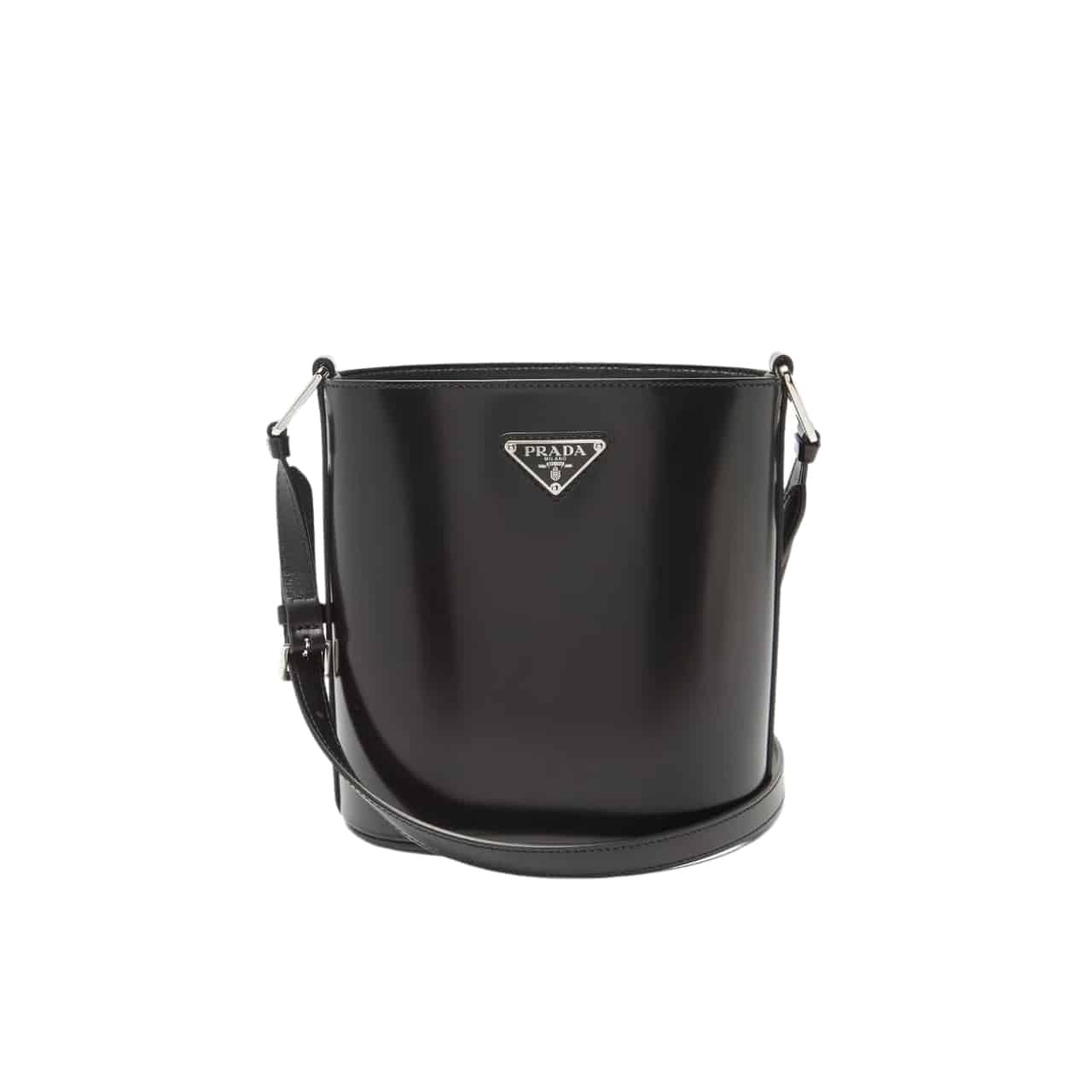 xr:d:DAF6MoGXHTU:491,j:8053979233942380210,t:24013109 Prada Spazzolato Bucket Bag Black 17Cm - Image 1