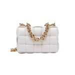 Bottega Veneta Chain Cassette Crossbody Bag In White 26Cm 631421Vbwz09143