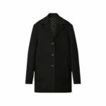 Louis Vuitton Reversible Monogram Jacquard Coat Black