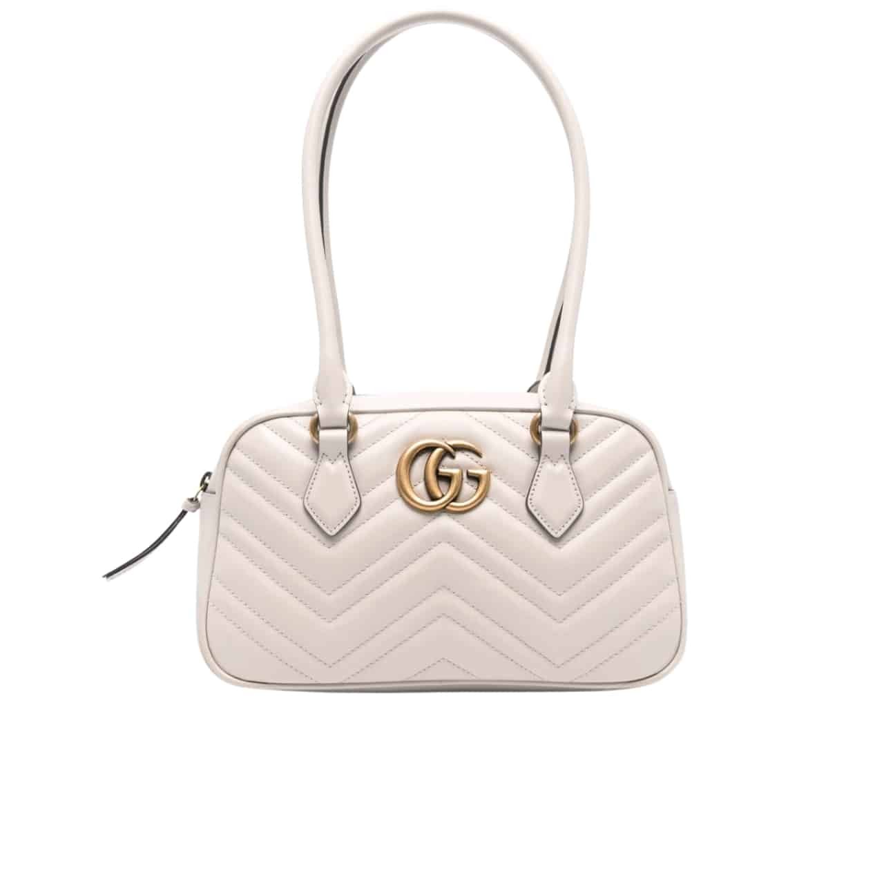 TBNB-2-12-2 Gucci Marmont Small Top Handle Bag White 25Cm - Image 1