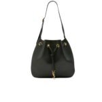Saint Laurent Paris Vii Flat Hobo Bag In Smooth Leather Bag Black 23Cm