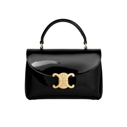 Celine Teen Nino Bag In Patent Black 20Cm 118113Fyj 38No