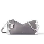 Louis Vuitton Slim Trunk Bag Gris Trianon 23Cm M12596