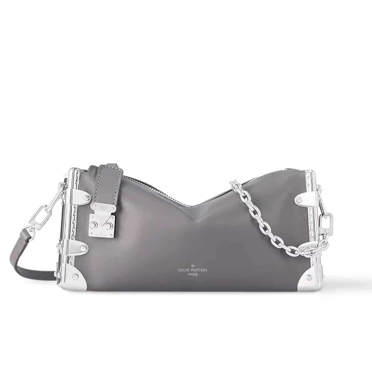 TBNB-4-24 Louis Vuitton Slim Trunk Bag Gris Trianon 23Cm M12596 - Image 1