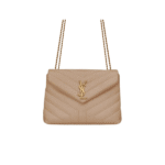 Saint Laurent Loulou Small Chain Bag In Matelassé Y Dark Beige Gold 23Cm 494699Dv7272721