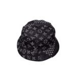Louis Vuitton Monogram Denim Bucket Hat Black