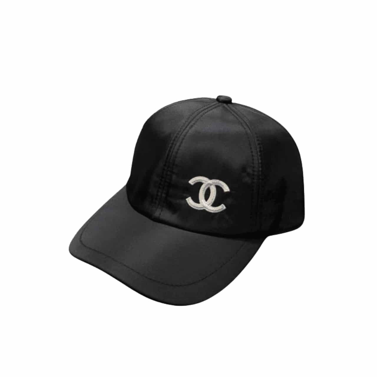 Thumbnail-36-1-4 Chanel Cc Embroidery Baseball Cap Black - Image 1