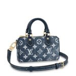 Louis Vuitton Nano Speedy Denim Blue 17Cm M81168
