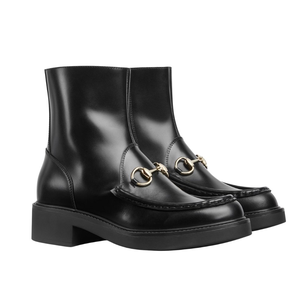 Thumbnail-8-1-8 Gucci Women’s Horsebit Boot Black 798724 0Gq00 1000 - Image 1