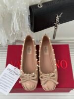 Valentino Garavani Rockstud Patent Leather Ballerina Rose Cannelle 3W2S0Hq5Vnw Gf9 - Image 7