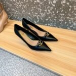 Valentino Garavani Vlogo Patent Leather Slingback Pump Black - Image 2