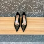 Valentino Garavani Vlogo Patent Leather Slingback Pump Black - Image 6