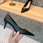 Valentino Garavani Vlogo Patent Leather Slingback Pump Black - Image 7