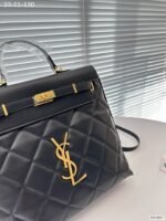 Saint Laurent Leather Backpack Black 30Cm - Image 8