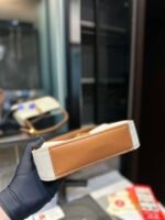 Saint Laurent Le 5 À 7 Linen Canvas Hobo Bag White And Brown 25Cm 657228Faavh - Image 8