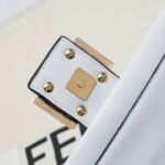 Fendi Baguette Bag White Leather 27Cm 8Br822Apg6 - Image 7