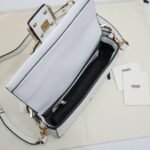 Fendi Baguette Bag White Leather 27Cm 8Br822Apg6 - Image 9