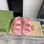 Gucci Women’S Sandal With Mini Double G Pastel Pink 660243 J8700 5815 - Image 4