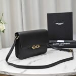 Saint Laurent Le Maillon Satchel In Smooth Leather Black 6497952R20W1000 - Image 8