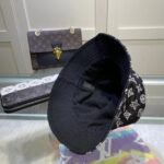 Louis Vuitton Monogram Jacquard Denim Bucket Hat Black - Image 3