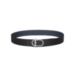 Hermes Reversible Leather Belt Navy 38Mm