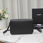 Saint Laurent Le Maillon Satchel In Smooth Leather Black 6497952R20W1000 - Image 9