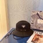 Prada Mesh Panel Bucket Hat Black - Image 5