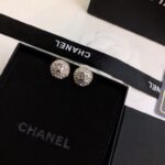 Chanel Cc Button Strass Earrings - Image 3