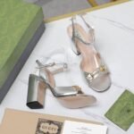 Gucci Women’S Horsebit Sandal Silver - Image 6