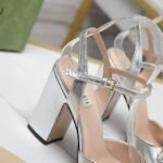 Gucci Women’S Horsebit Sandal Silver - Image 3