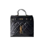 Saint Laurent Leather Backpack Black 30Cm