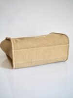 CHANEL Deauville Tote Small Beige Canvas - Image 5