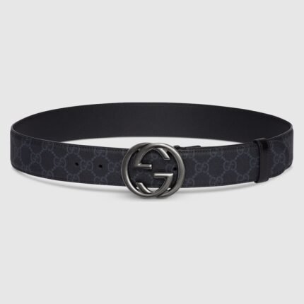 GUCCI  Belt with Interlocking G buckle