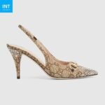 Women’s slingback pump with crystal Horsebit - Image 2