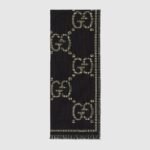 Gucci Check GG wool scarf