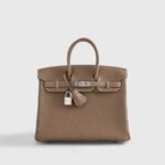 Hermès Birkin 25 Togo Etoupe Palladium Hardware Retourne